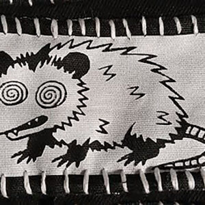 Hypnotized Possum Handmade Cloth Patch