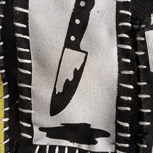 Dripping Knife Handmade Cloth Patch